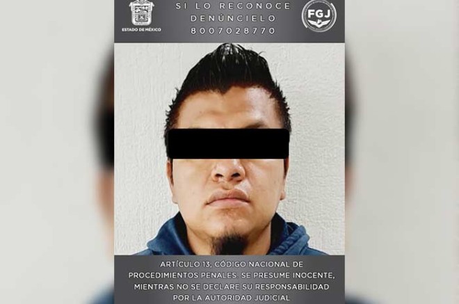 La captura de Miguel Ángel “N” fue resultado de una investigación iniciada por la Fiscalía del Estado de México.