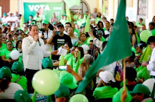 Erivuel Ávila acompañó a la candidata a regidora por el Verde en Zumpango