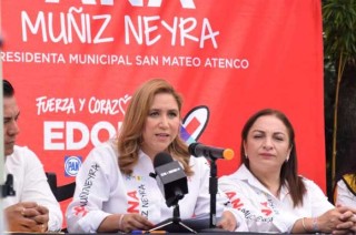 Ana Muñiz Neyra, candidata a la presidencia municipal de San Mateo Atenco