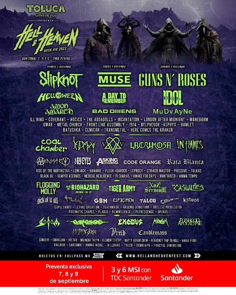 cartel oficial hell and heaven open air 2023 toluca