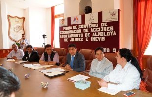 Almoloya de Juárez firma convenio de colaboración con el IMEVIS