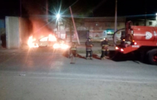 Incendian patrulla del CUSAEM que cuidaba pozo de agua, en Ecatepec