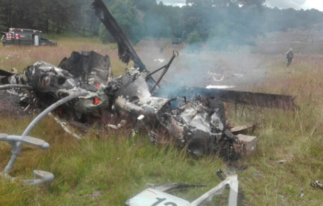 Se desploma helicóptero de la Sedena en Durango; mueren militares