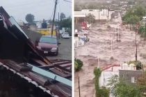 #Video: Huracán Hilary impacta Baja California Sur; hay daños y un muerto