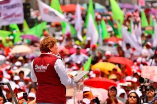 Cierre de campaña de Delfina Gómez en Toluca