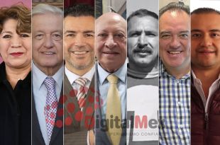 Delfina Gómez, AMLO, Rafael Flores, Mauricio Valdés, Héctor Sanabria, Gonzalo Alarcón, Pedro Rodríguez
