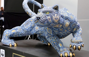 Exhiben arte huichol para crear conciencia sobre la conservación del Jaguar