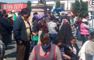#Video: Comerciantes protestan en #Tianguistenco; exigen que se instale tianguis