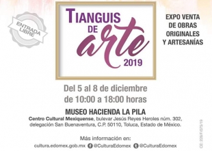 A la venta más de mil piezas en el Tianguis de Arte 2019, en el Centro Cultural Mexiquense