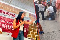 La candidata Gisela Gaytán se habría reunido con locatarios del mercado Morelos