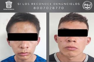 Ambos individuos fueron puestos a disposición de la Autoridad Judicial en el Centro Penitencia y de Reinserción Social de Santiaguito en Almoloya