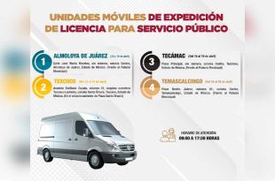 Las Unidades Móviles recorrerán todos los municipios mexiquenses