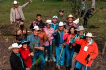 En la comunidad de Mextepec se plantarán 20 mil árboles durante la etapa de reforestación.