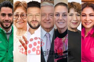 Pepe Couttolenc, Martha Guerrero, Adolfo Solís, AMLO, Claudia Sheinbaum, Delfina Gómez, Myrna García 