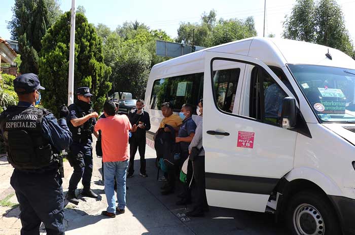 seguridad transporte publico huixquilucan