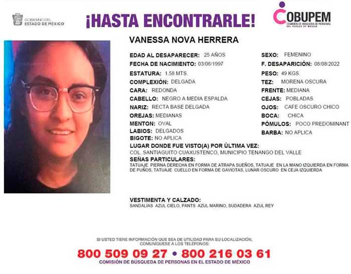 vanessa nova herrera desaparecida