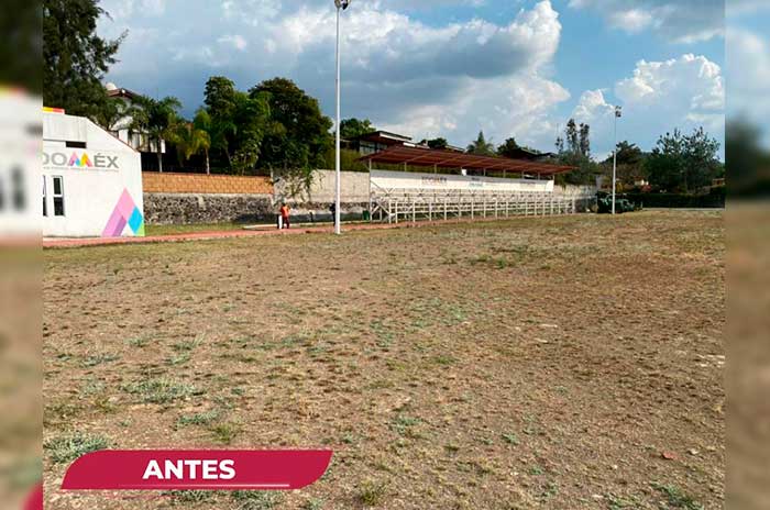 unidad deportiva rehabilitada valle de bravo