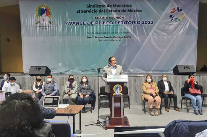 avance pliego petitorio 2022 salario magisterio edomex smsem