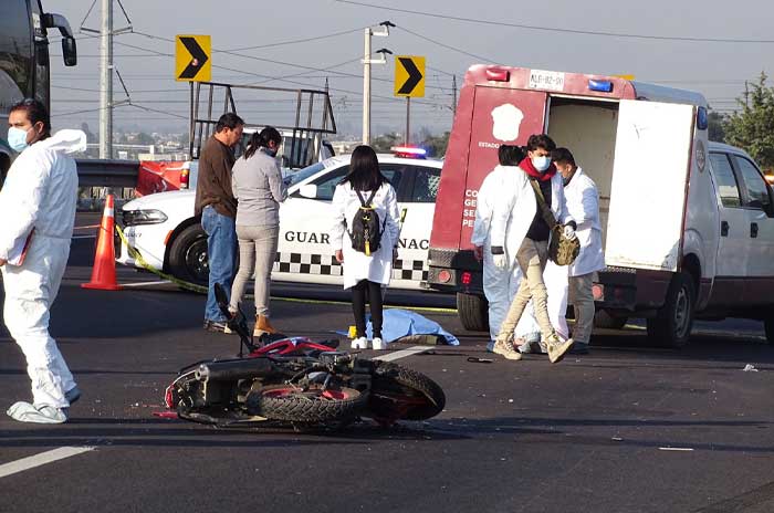 accidente vial muere motociclista valle toluca