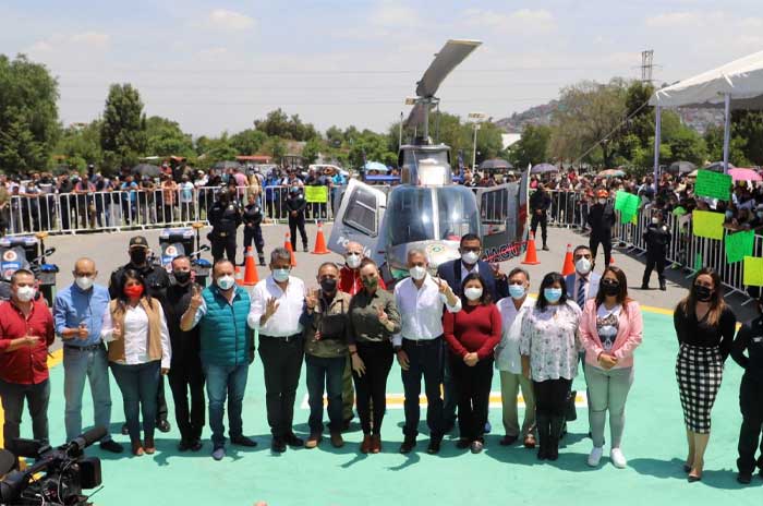 presentan helicoptero jaguar 2 escuadron yoltic ecatepec