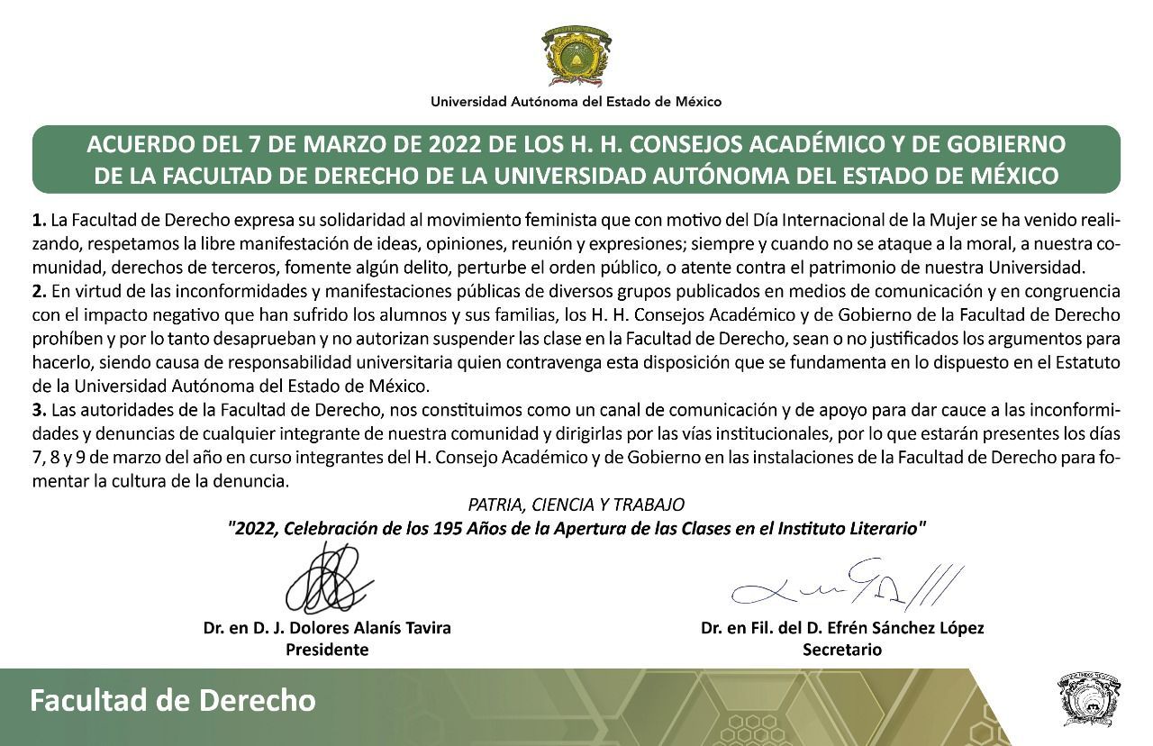 comunicado uaem 8M 1