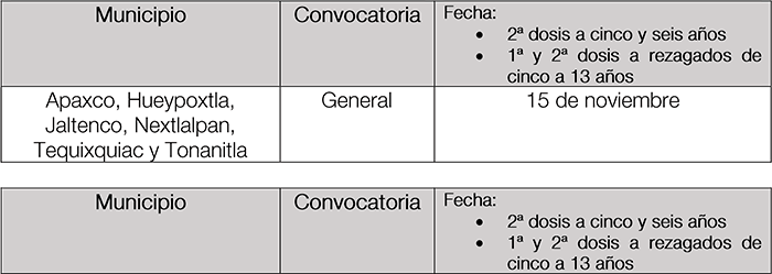 vacuna ninos 5 13 anos