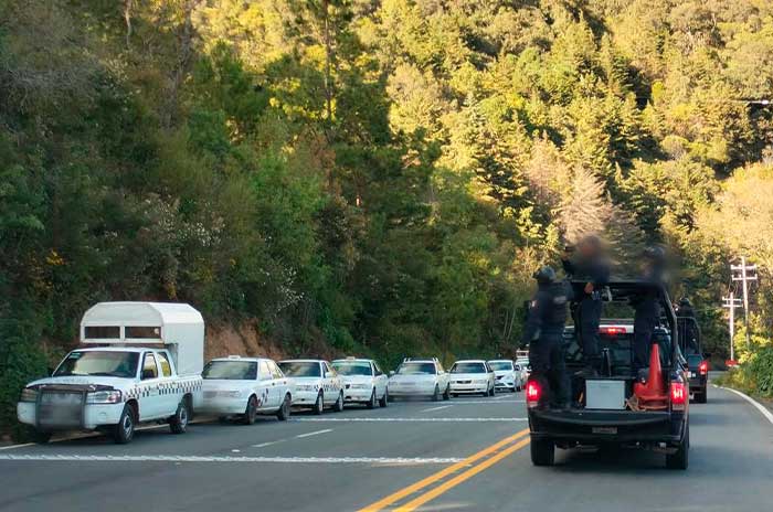 bloqueo taxistas carreteras sur edomex