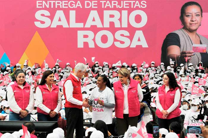 entrega salario rosa