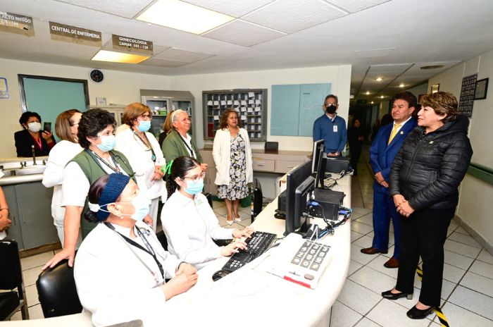 Recorrido de gobernadora en hospitales maternos edoméx