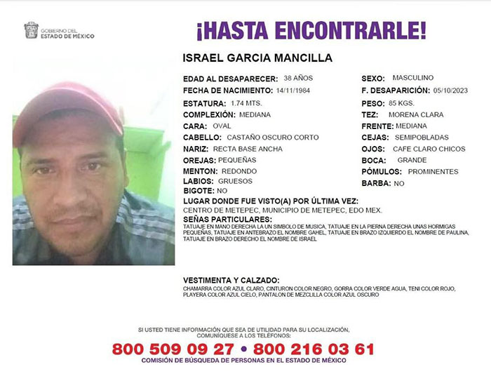 hombre desaparecido metepec