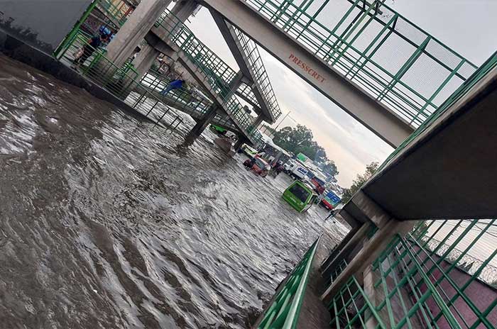 calles inundadas ecatepec lluvias