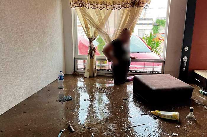 casas inundadas desbordamiento rio chalco edomex