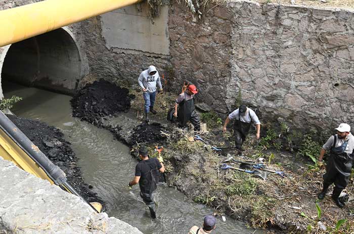 desazolve Zanja Santa Cruz edomex