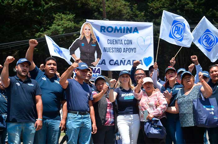 romina contreras recorrido huixquilucan eleccion 2024