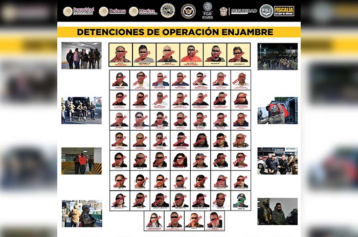 detenidos operacion enjambre