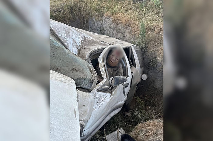 herido camioneta