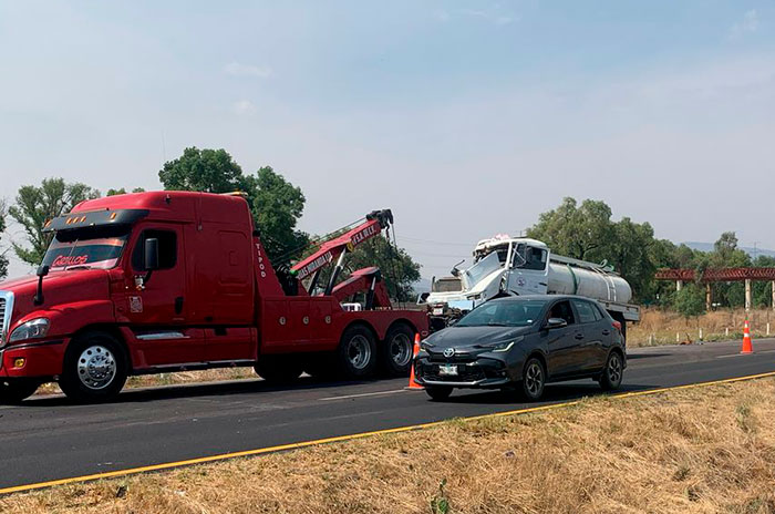 choque pipa tractocamion