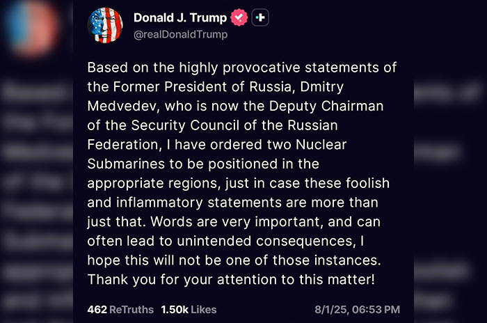trump mensaje