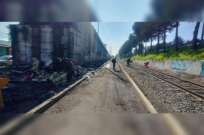 basura puente pilares