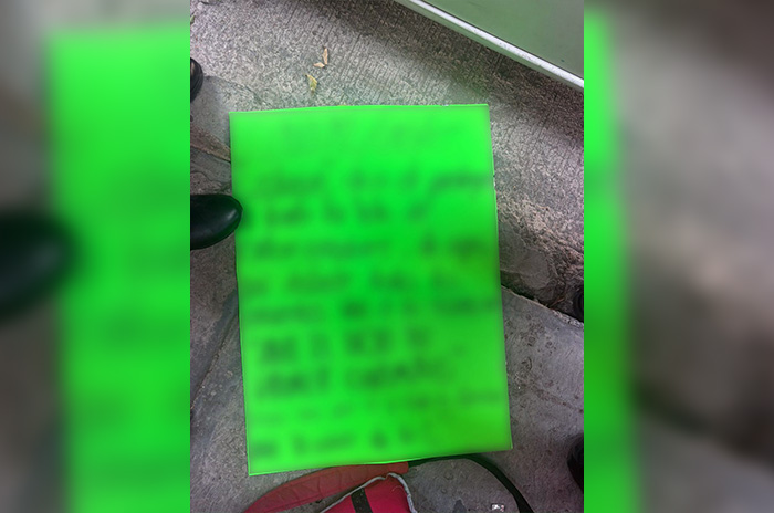 mensaje intimidatorio chimalhuacan