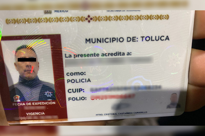 credencial policia falso