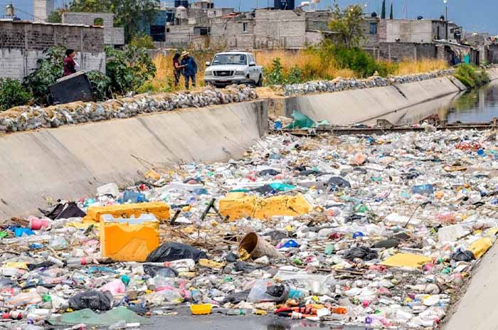 basura canal chimalhuacan