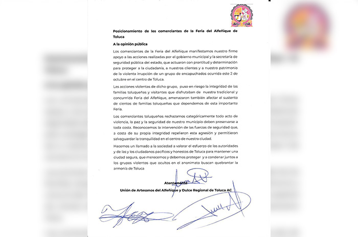 comunicado feria alfeñique