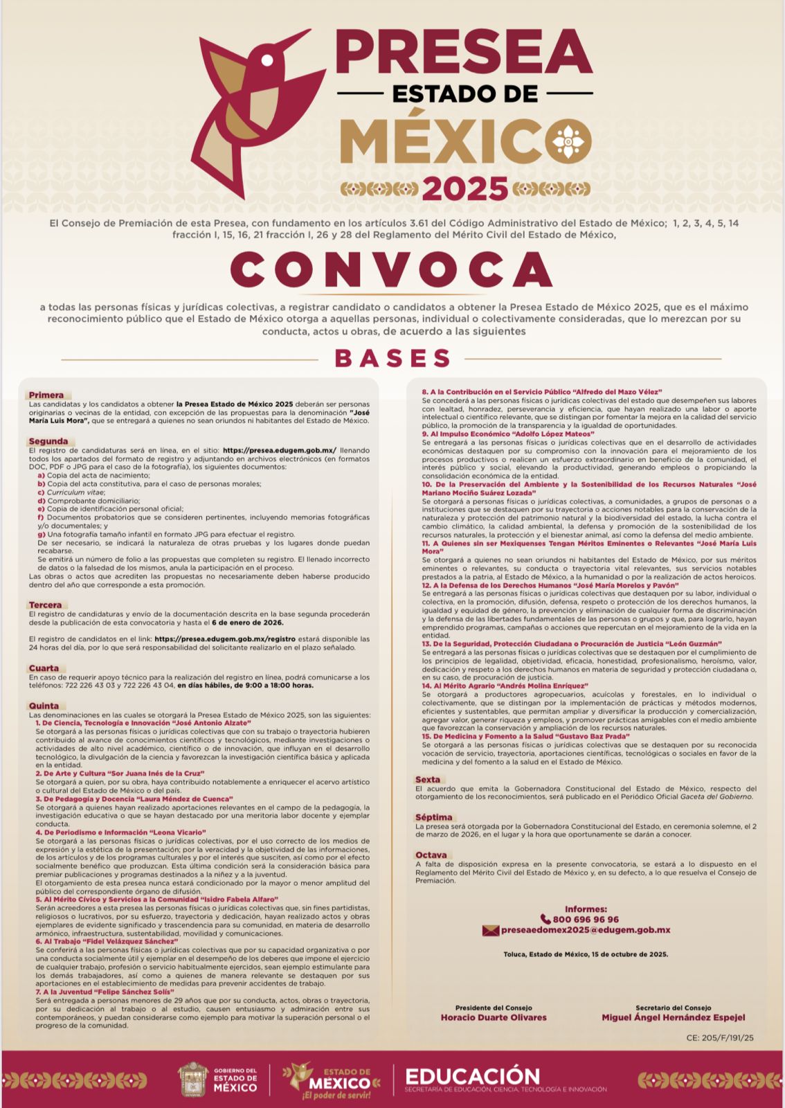 convocatoria