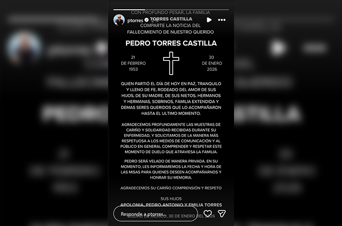 comunicado pedro torres