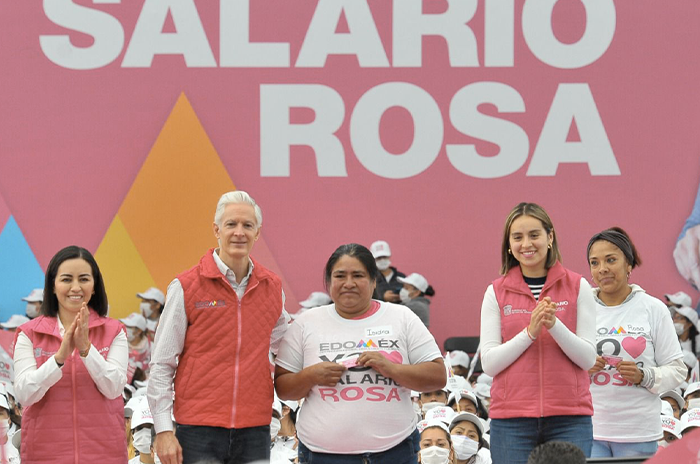 Alfredo Del Mazo apoya a mujeres con Salario Rosa desde Ecatepec 2