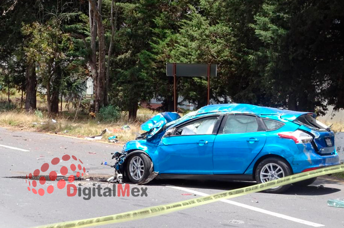 Automovilista acaba con su vida en fuerte choque en Ocoyoacac 2