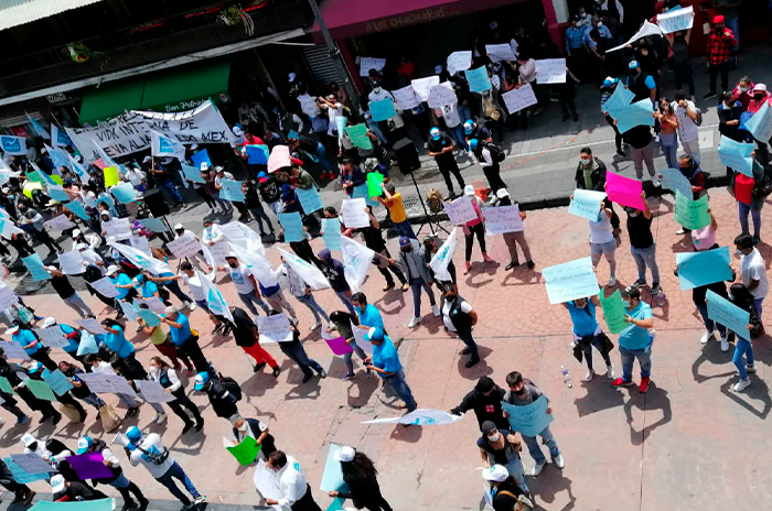 Militantes de Nueva Alianza exigen se destituya a Rigoberto Vargas como coordinador 2