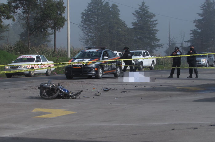 Motociclista atropellado Almoloya de Juárez 2