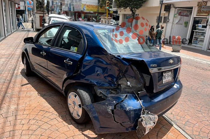 Registran carambola en centro histórico de Toluca 3